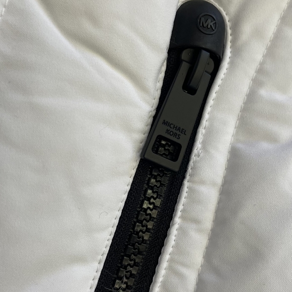 NWT Stunning Michael Kors Belted White Winter Coat Designer MK Jacket S M L XL - Picture 12 of 16